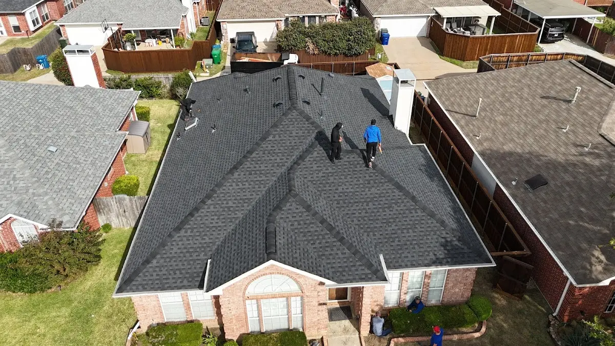 Commercial Roofing work in progress on a Natchitoches property